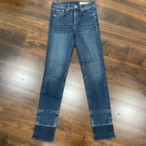 Rag and Bone high waisted skinny - cool legs wash